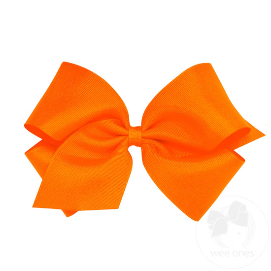 King Orange Grosgrain Bow