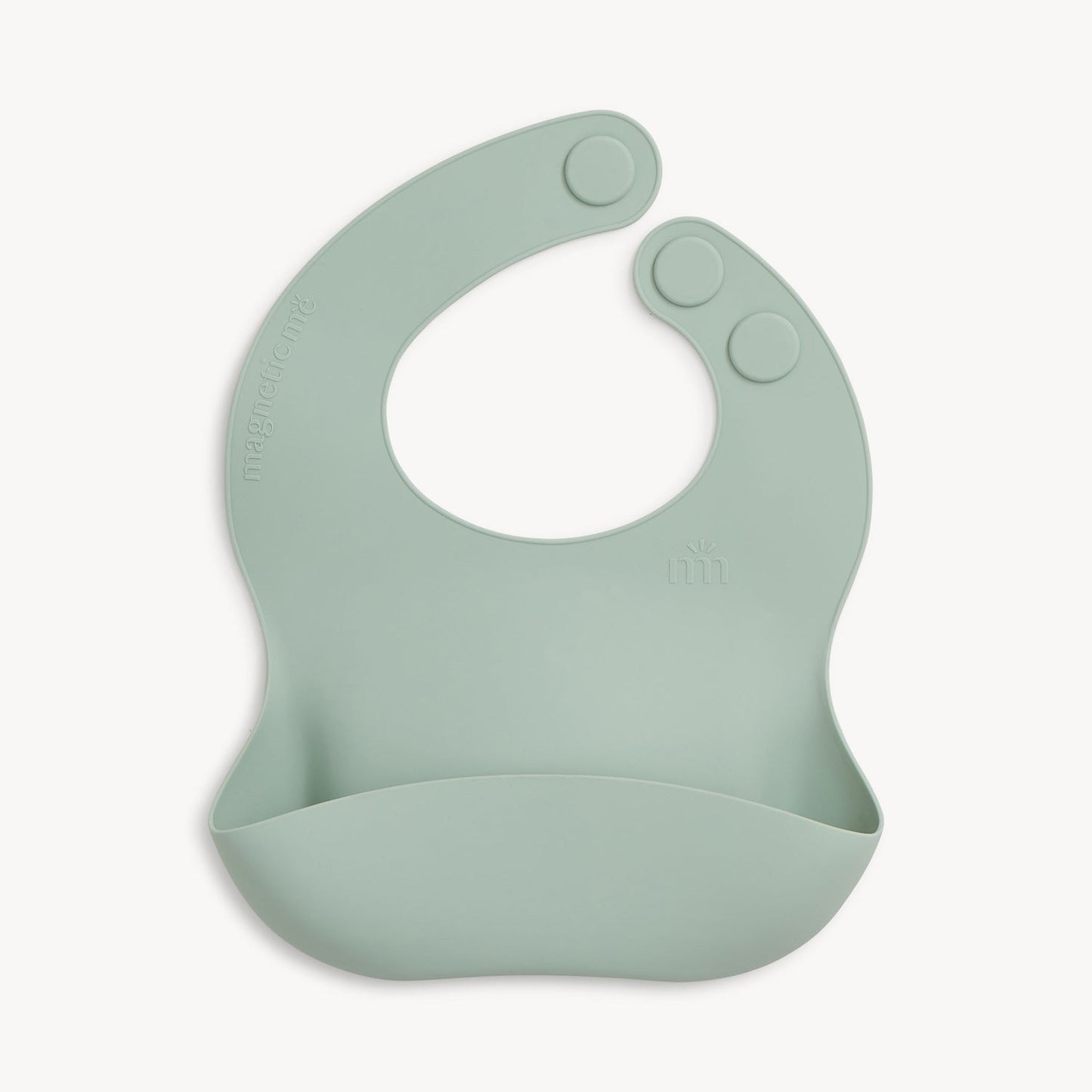 Sage Silicone Magnetic Bib