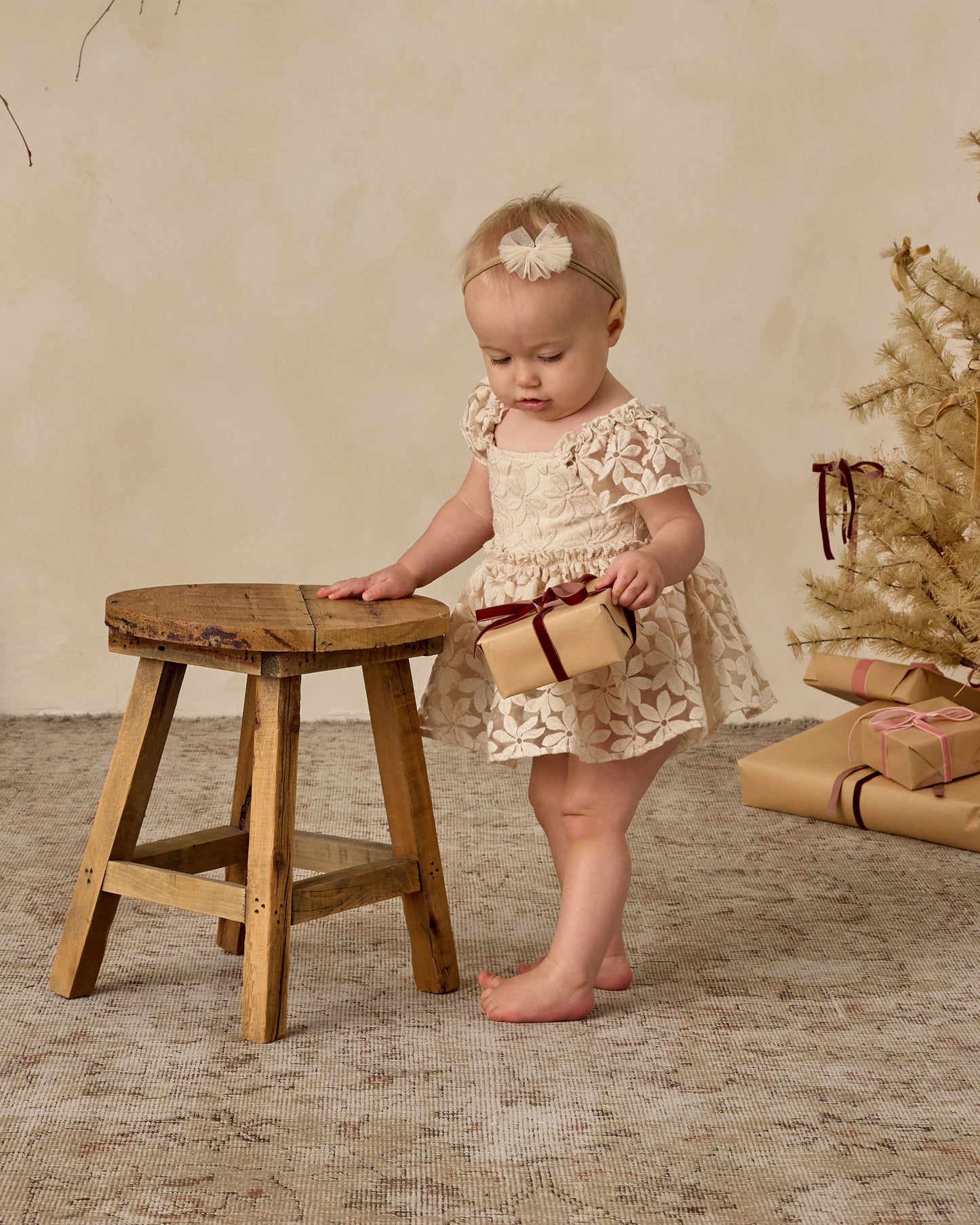 Embroidered Daisy Margot Romper