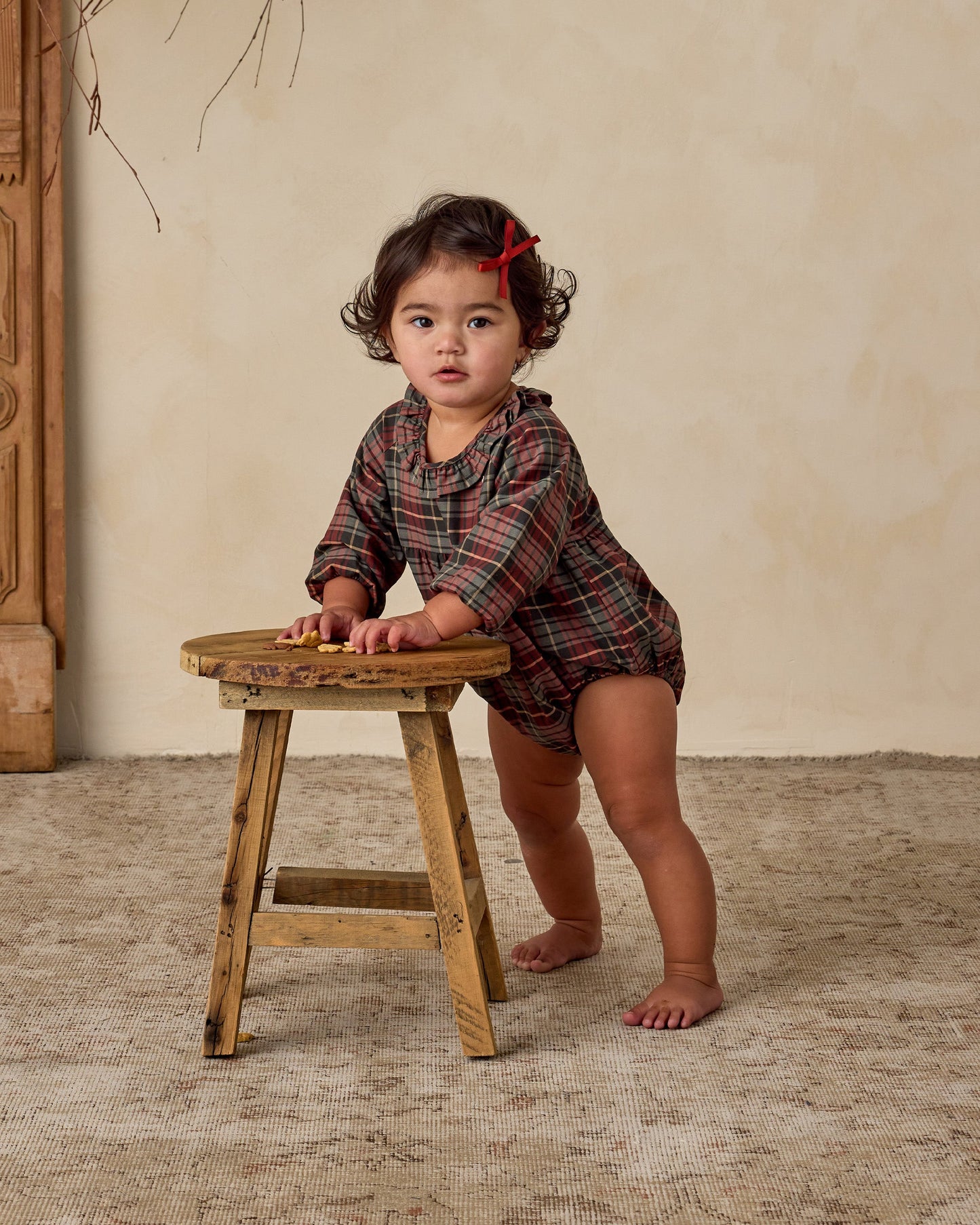 Winter Tartan Adeline Romper