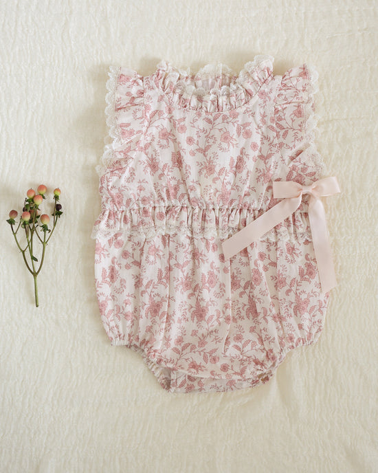 Pink Toile Alice Romper