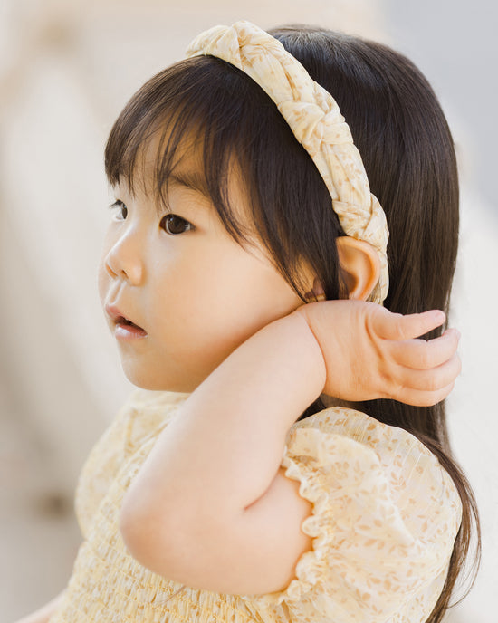 Pleated Headband Daffodil