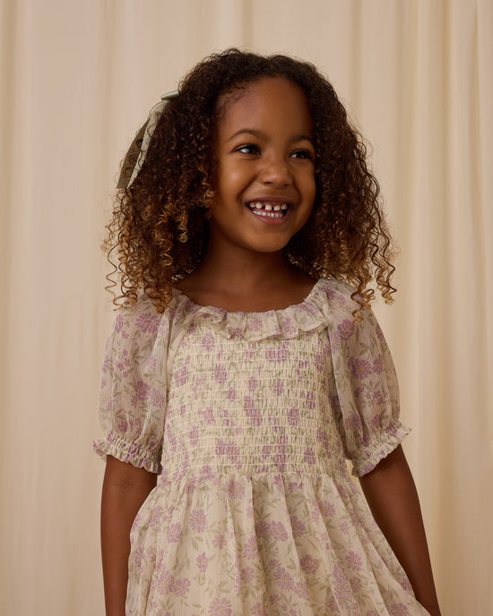 Millie Dress Lavander Flowers