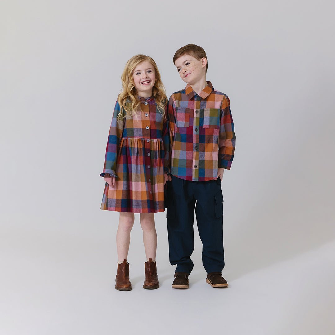 Autumn Harvest Check Dress