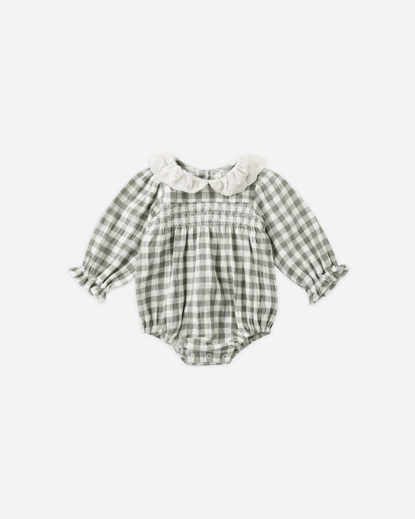 Callie Romper Forest Check