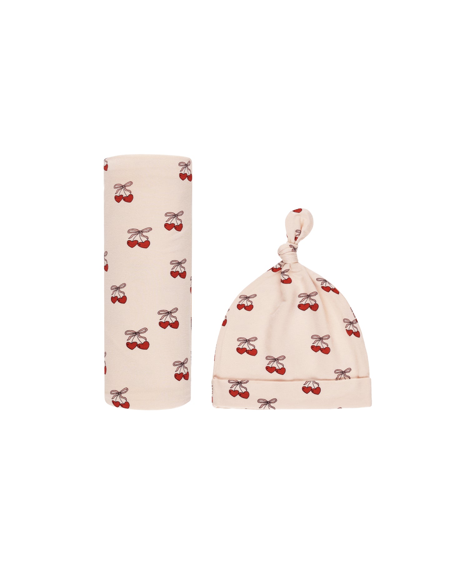 Mon Amour Swaddle & Knotted Hat Set
