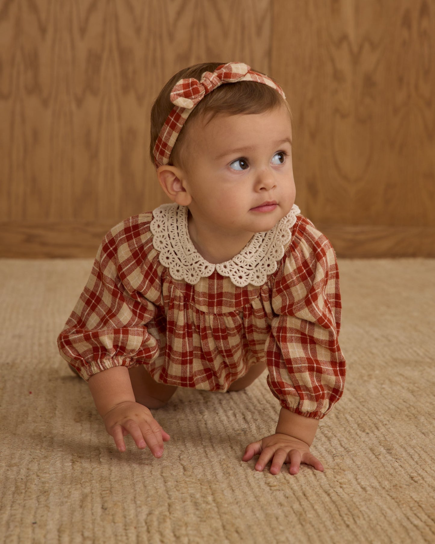 Heidi Romper Red Plaid