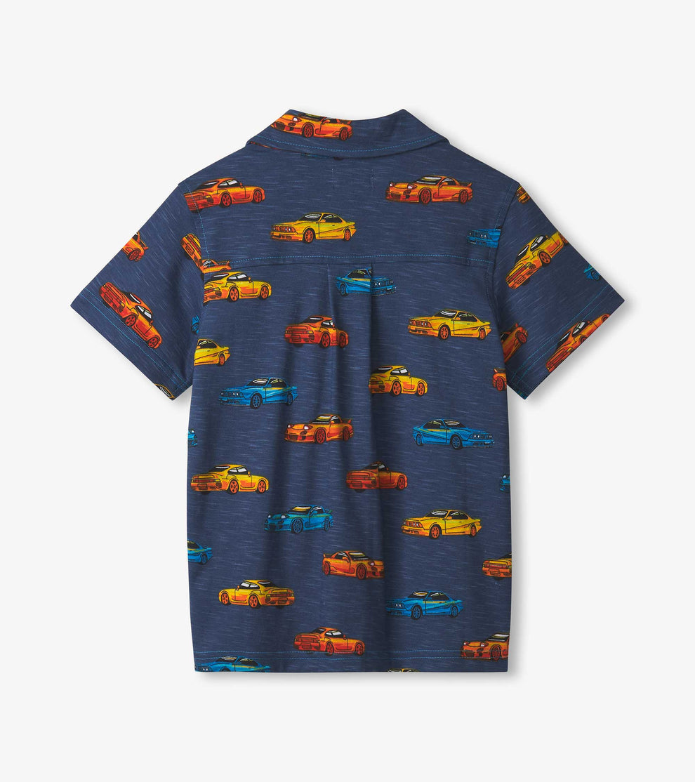 Cars Jersey Button Down