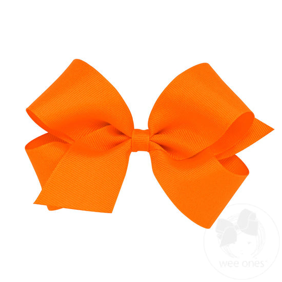 Med Orange Grosgrain Bow