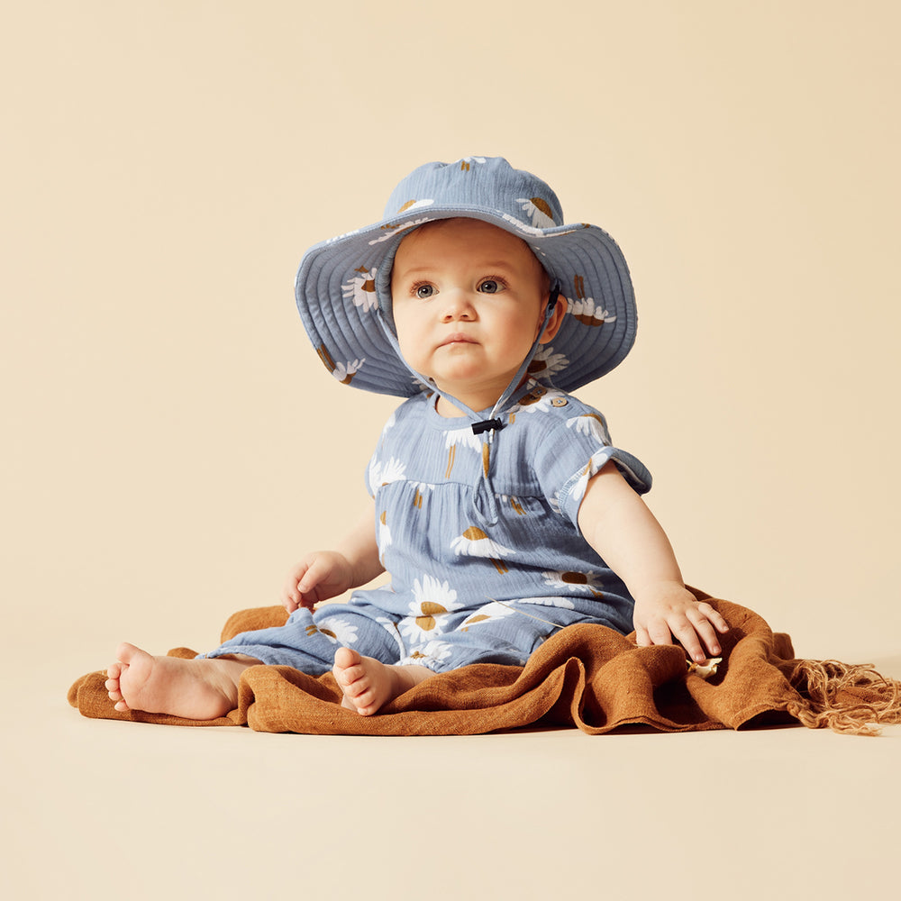 Daisy Floral Crinkle Jumpsuit
