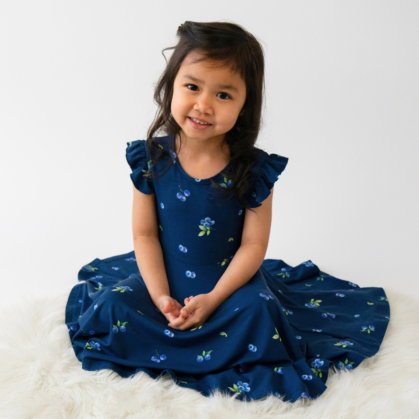 Blueberries Twirl Dress