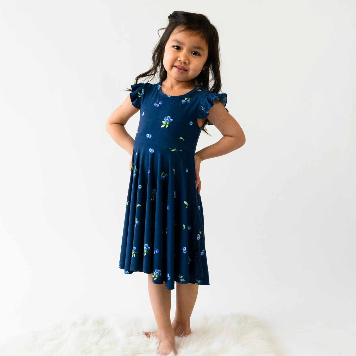 Blueberries Twirl Dress