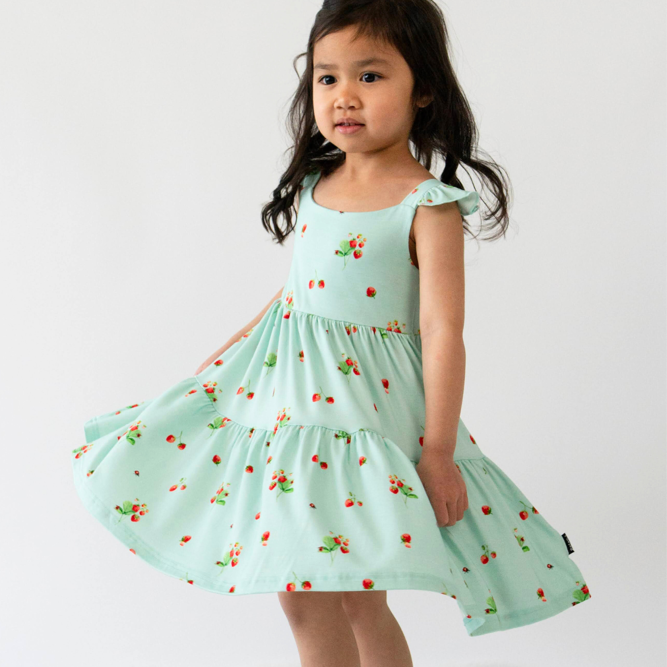 Strawberry Garden Tiered Dress