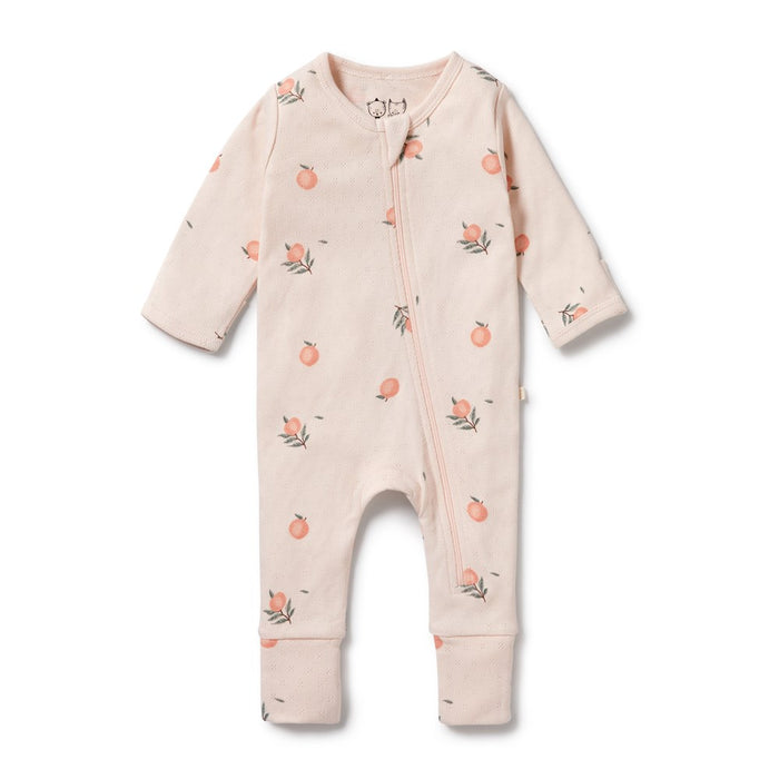 Peaches Pointelle Footie