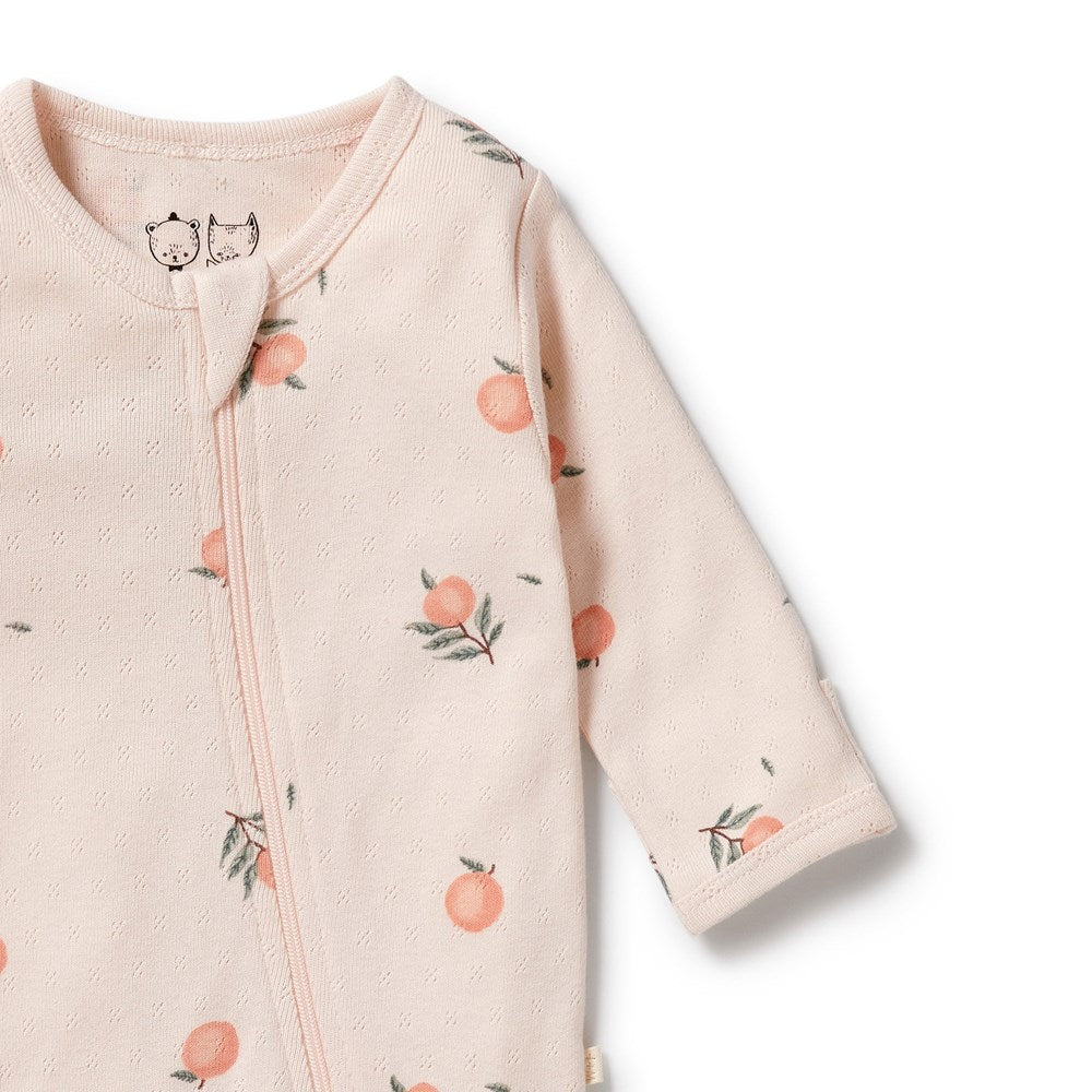 Peaches Pointelle Footie