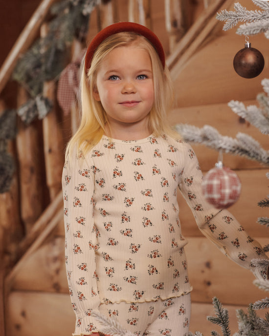 Ribbed Long Sleeve Ruby Bloom