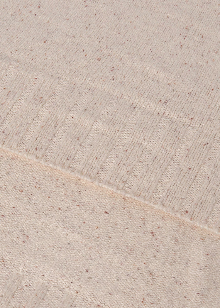 Cream Knit Blanket