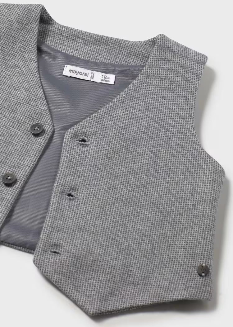 Fog Grey Mix Vest