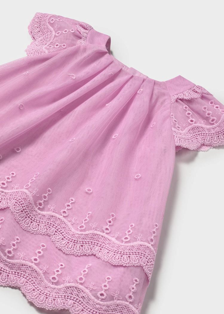 1910 Mauve Tulle Dress