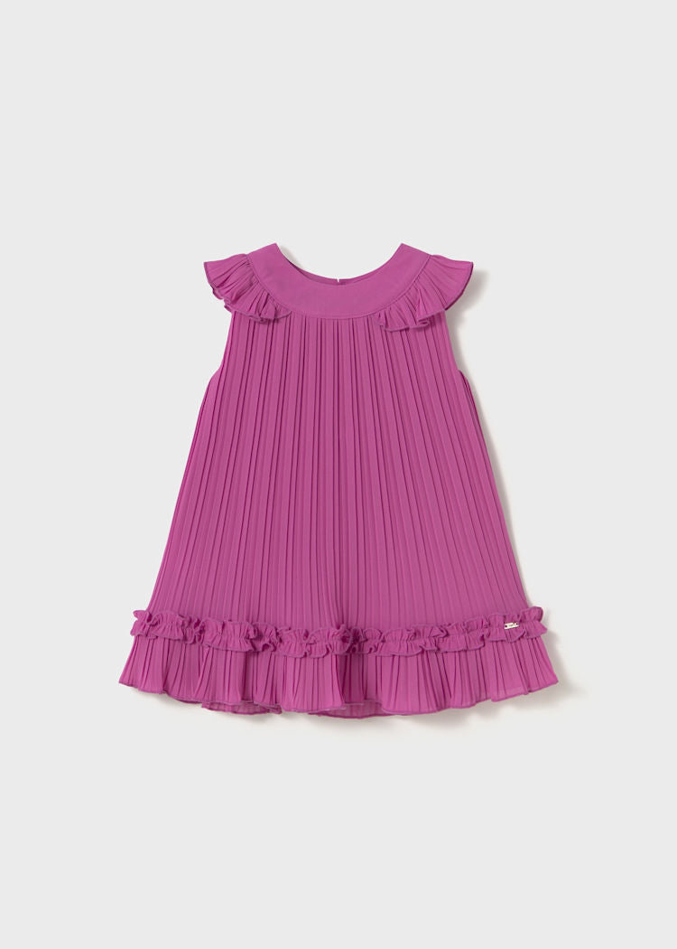 1915 Orchid Pleated Dress