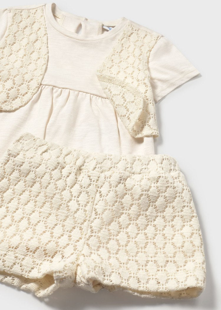 1239 Ivory Lace Set