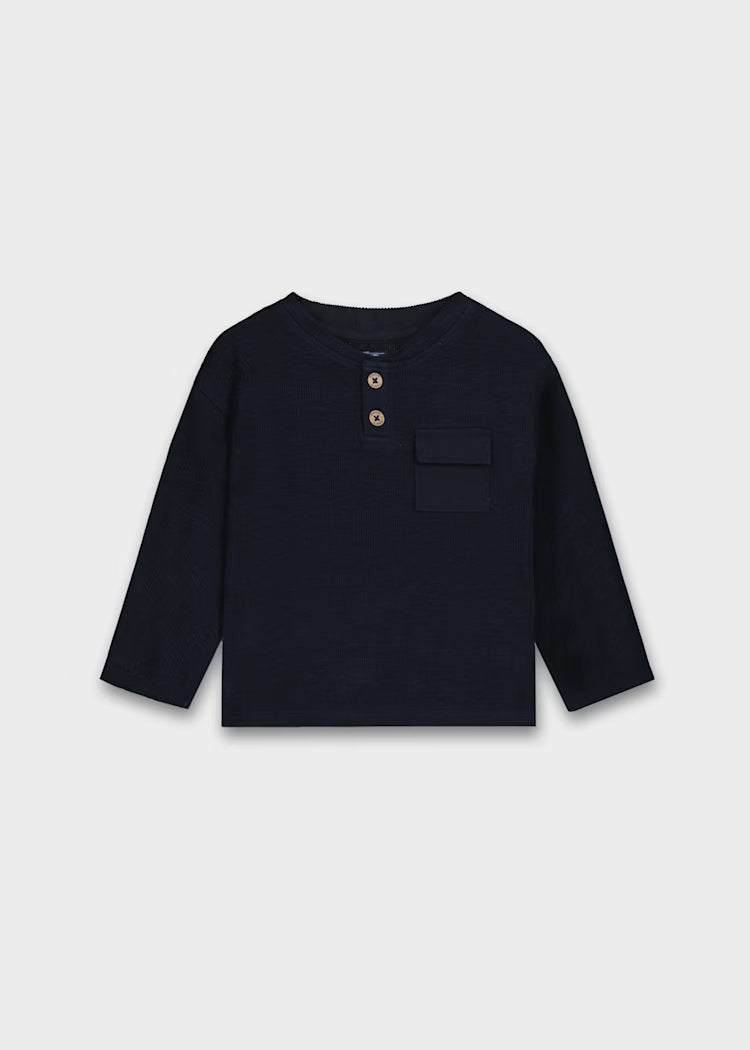 2064 Navy LS Shirt