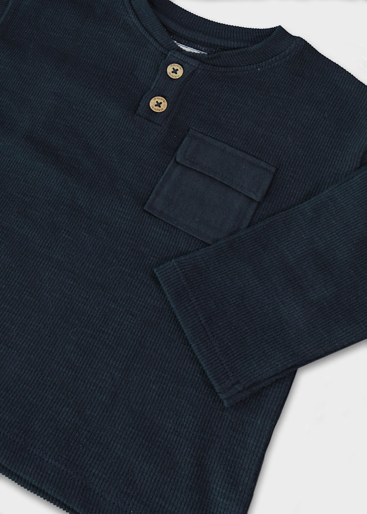 2064 Navy LS Shirt
