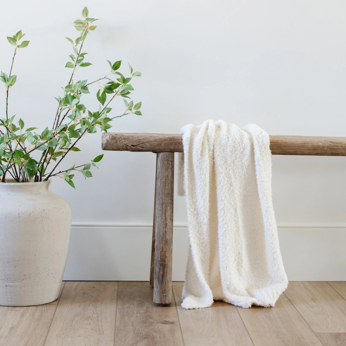 Ivory Bamboni Blanket