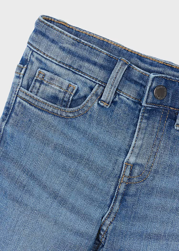 Med Wash Slim Denim