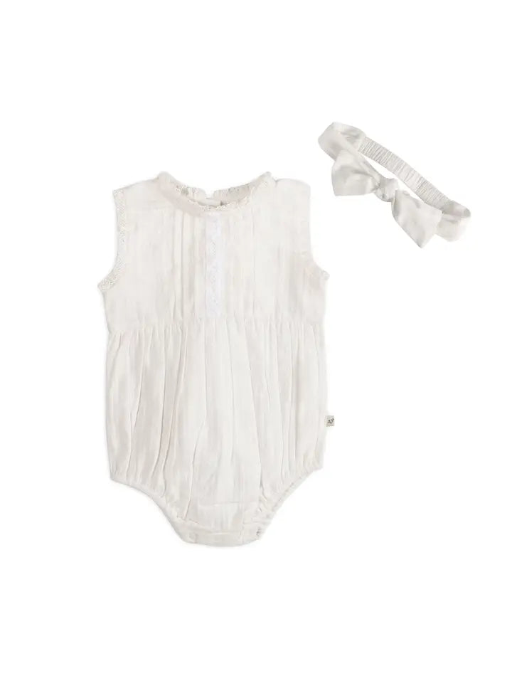 Darie Dobby White Romper
