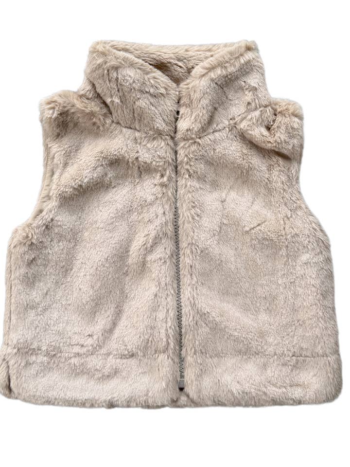 Fur Vest Beige