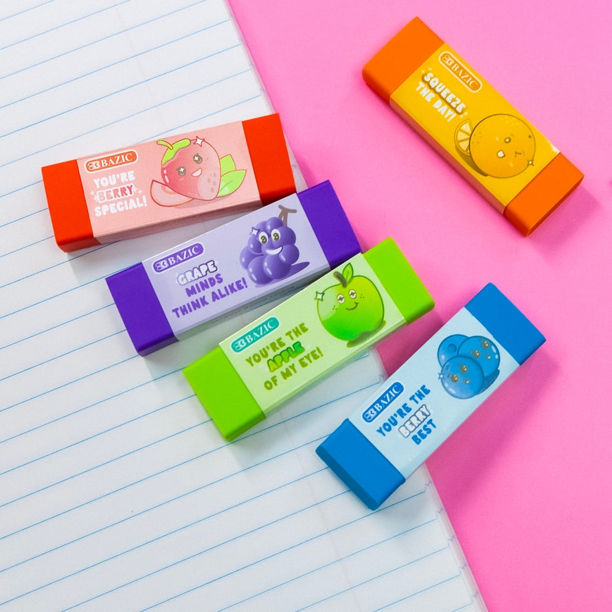 Tutti Frutti Scented Erasers 5 Pack