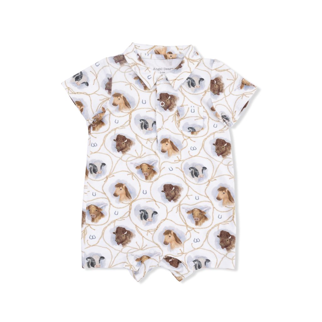 Farm Animal Rope Cameos Shortie