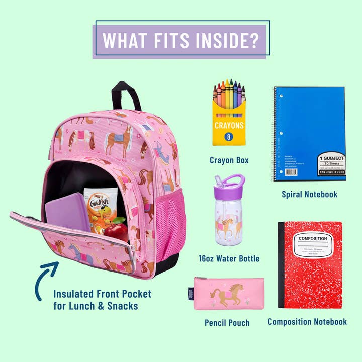 Horses Backpack - 12 inch