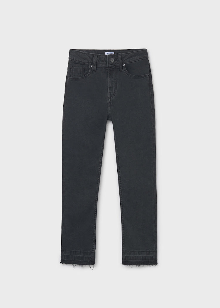 Girls Black Basic Denim