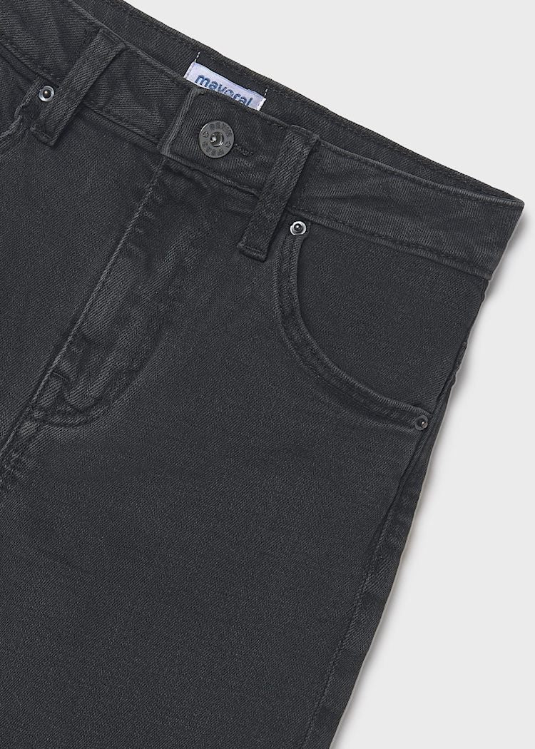 Girls Black Basic Denim