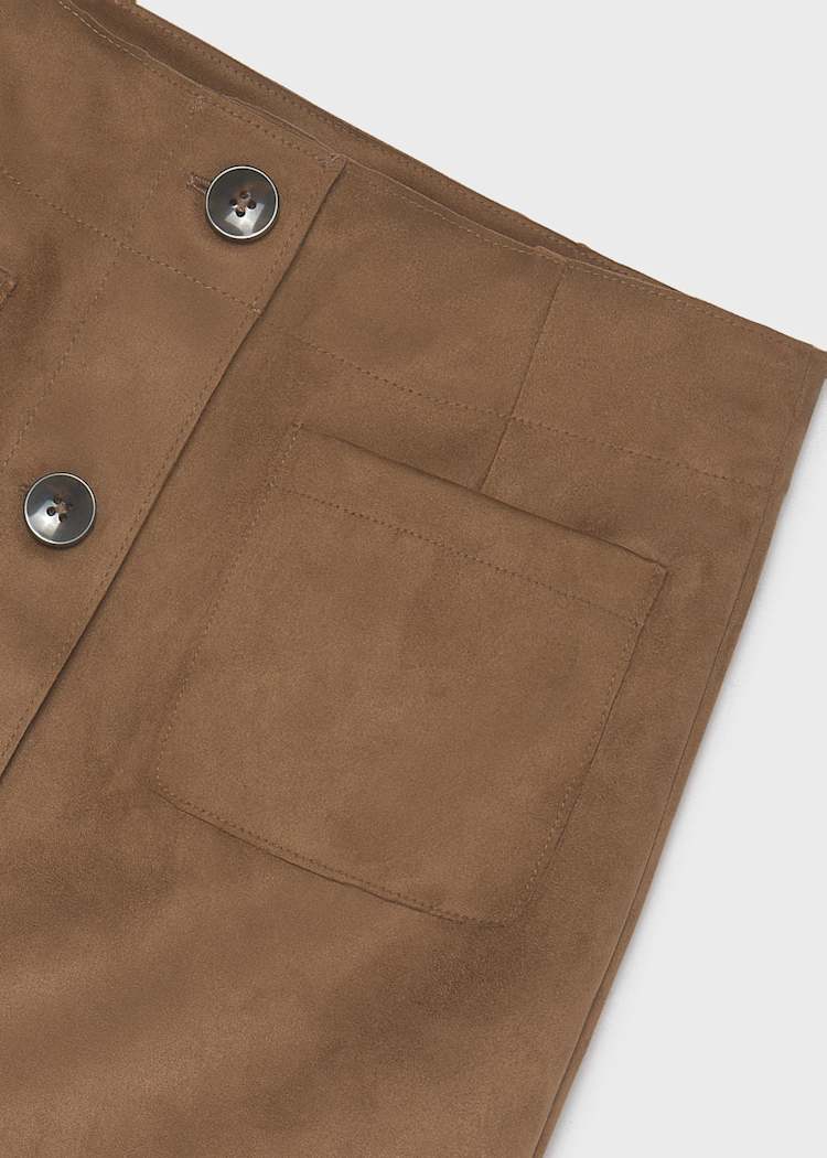 Caramel Suede Skirt