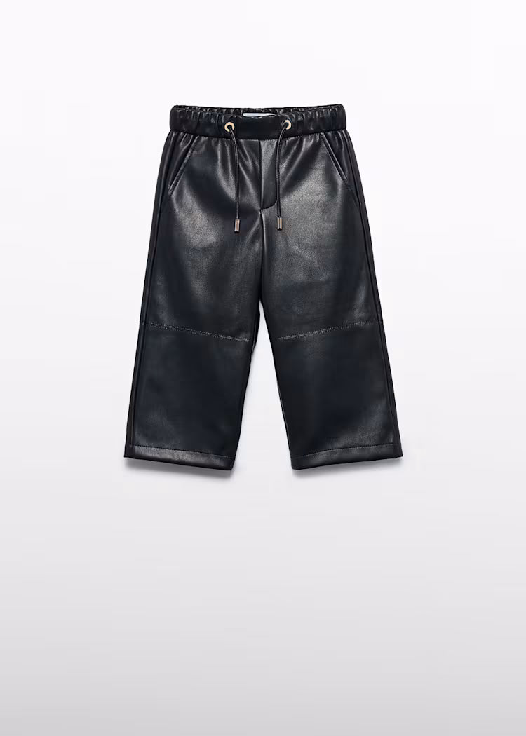 Faux Leather Black Pant