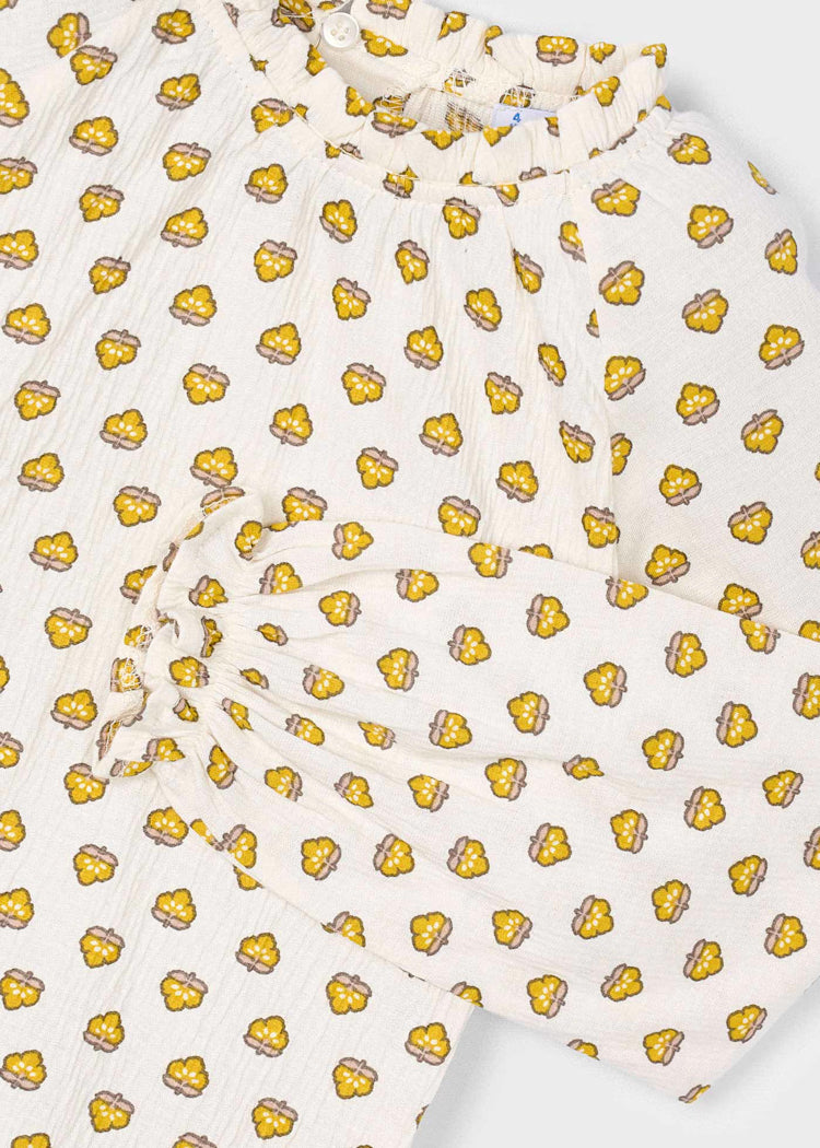 Mustard Flowy T-Shirt