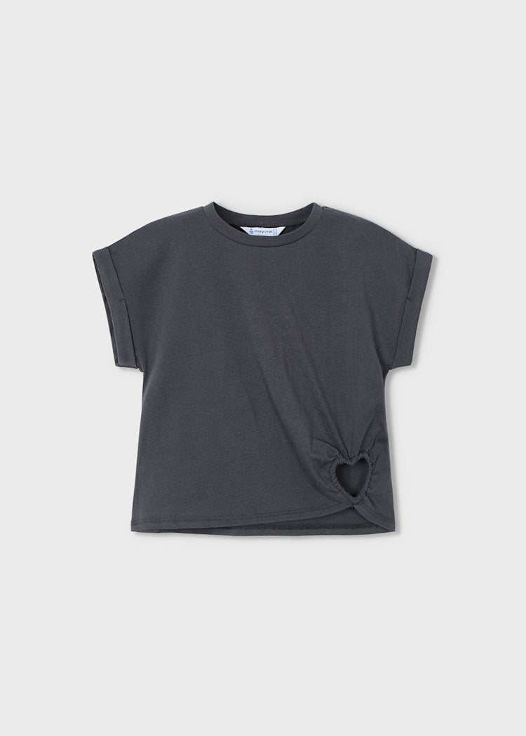 3006 Grey Heart Detail T-Shirt