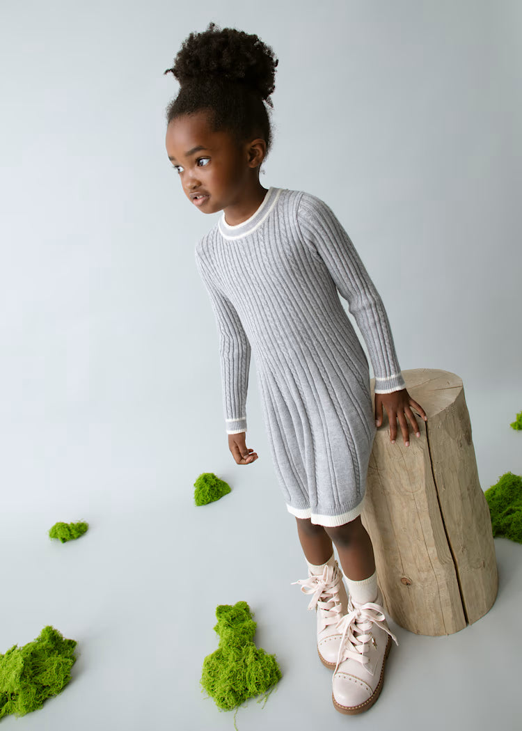 4920 Silver Knit Dress