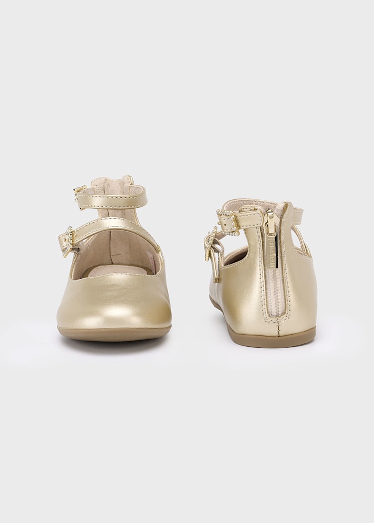 Gold Mary Janes