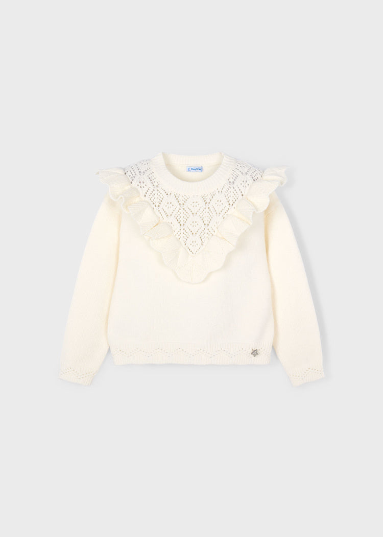 Maachiato Openwork Knit Sweater