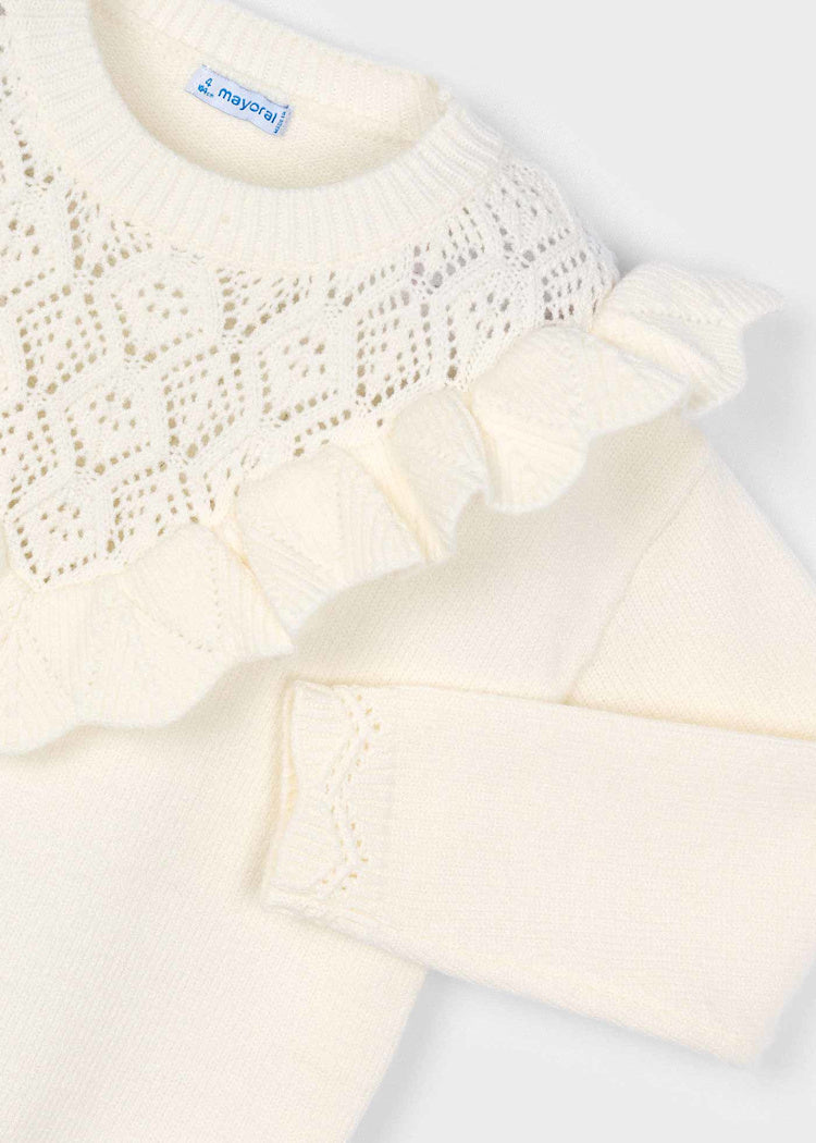 Maachiato Openwork Knit Sweater