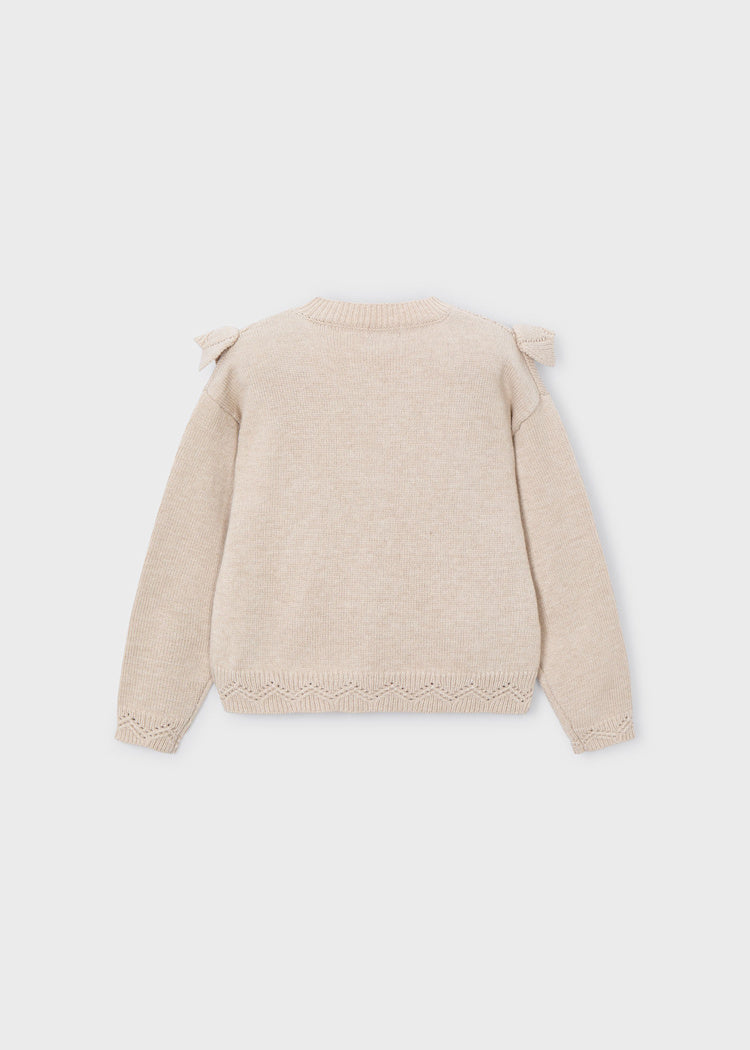 Sesame Openwork Knit Sweater