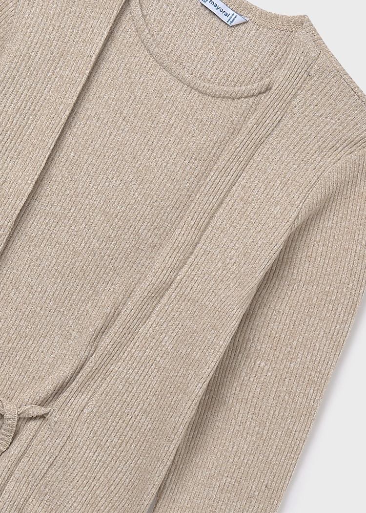 Sesame Heather Rib Knit Top