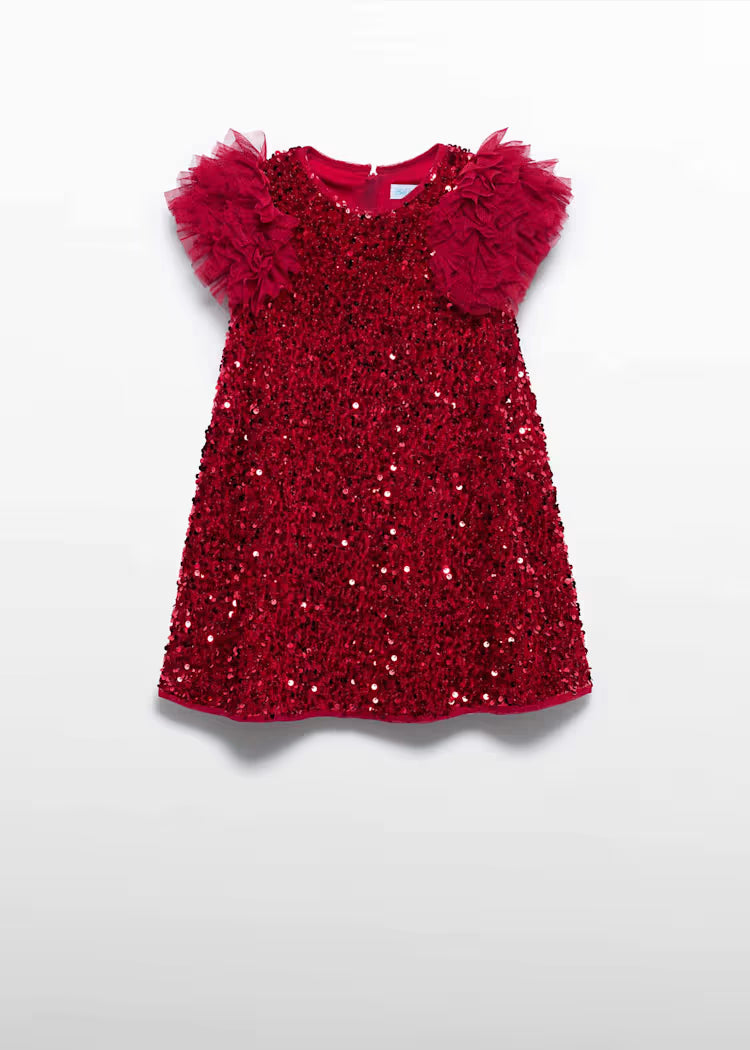 Tulle and Sequin Red Dress