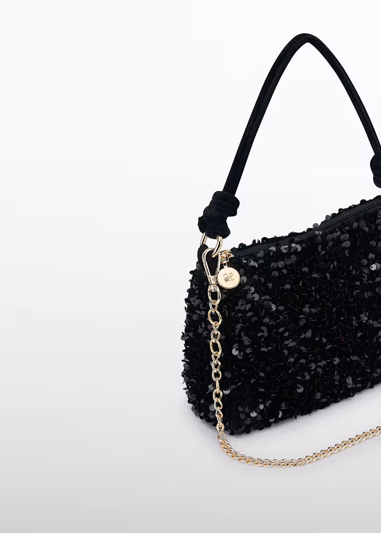 Sequin Bag Black