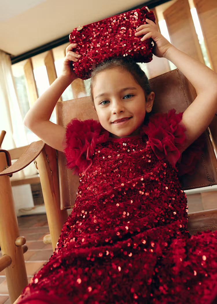 Sequin Red Bag