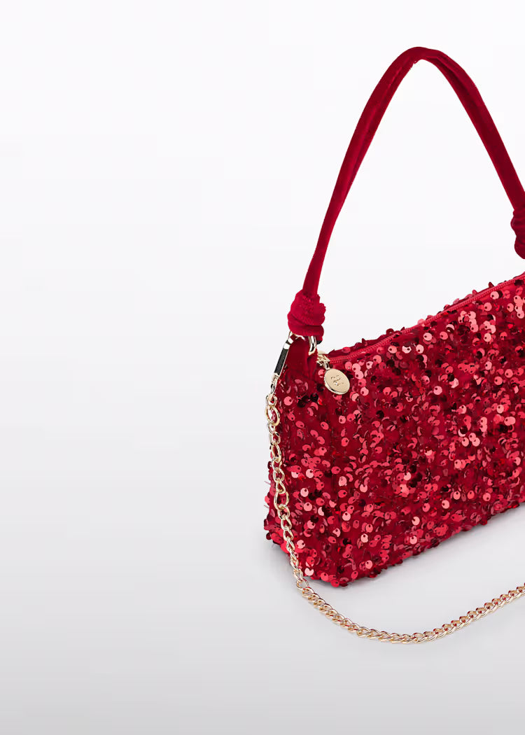 Sequin Red Bag